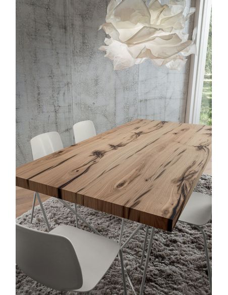 Tavolo da pranzo fisso con piano in legno Rupert Oak Tavolo da pranzo fisso con piano in legno Rupert Oak