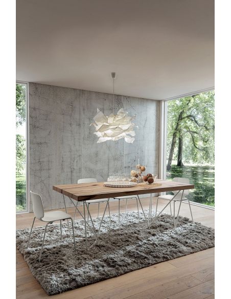 Tavolo da pranzo fisso con piano in legno Rupert Oak Tavolo da pranzo fisso con piano in legno Rupert Oak