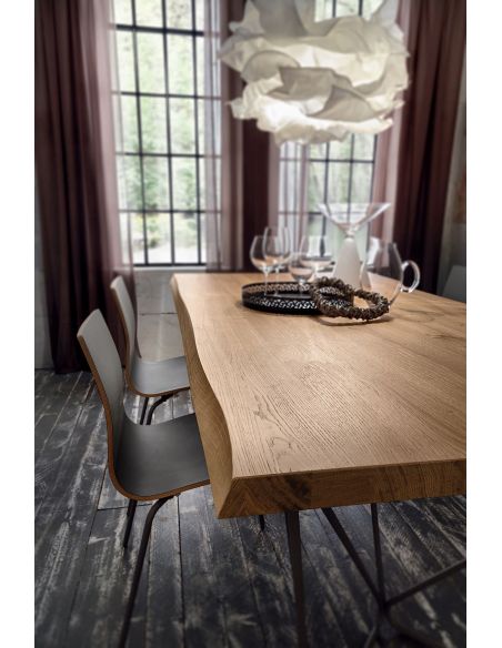 Tavolo da pranzo fisso con piano in legno Rupert Wood