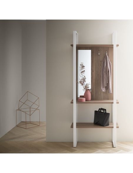 Mini guardaroba da ingresso in metallo in legno Lilac