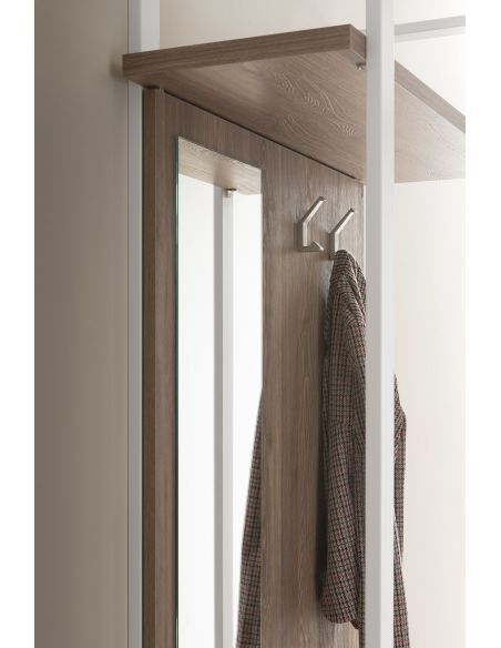 Mini guardaroba da ingresso in metallo in legno Lilac