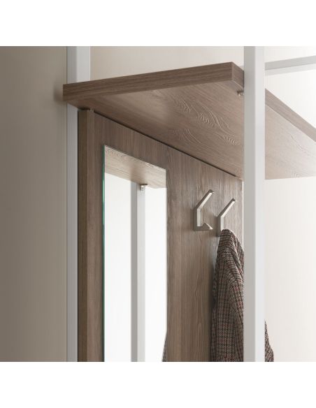 Mini guardaroba da ingresso in metallo in legno Lilac