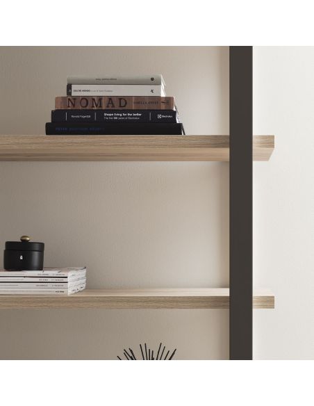 Coppia librerie moderne in metallo e laminato Lilac Coppia librerie moderne in metallo e laminato Lilac