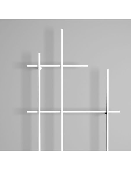 Libreria da parete in tubolare di acciaio Etere3