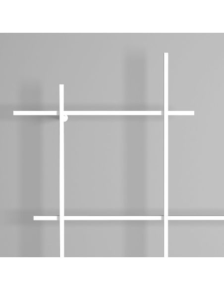 Libreria da parete in tubolare d'acciaio Etere1