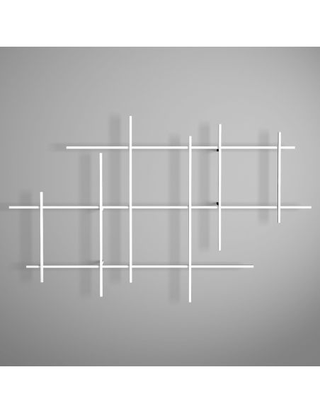Libreria da parete in acciaio tubolare Etere5