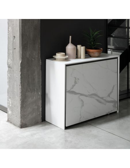 Tavolo consolle con sedie incorporate Newton3