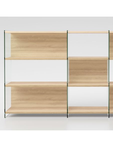 Libreria design separa ambienti in legno e vetro Tibor12 Libreria design separa ambienti in legno e vetro Tibor12