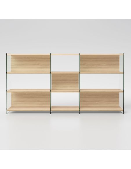 Libreria design separa ambienti in legno e vetro Tibor12 Libreria design separa ambienti in legno e vetro Tibor12