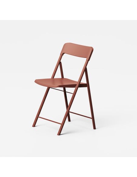 6 sedie pieghevoli salvaspazio in acciaio e plastica Gary 6 sedie pieghevoli salvaspazio in acciaio e plastica Gary