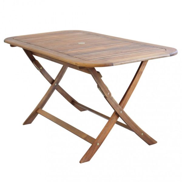 Tavolo da giardino pieghevole in legno di acacia Nantes A