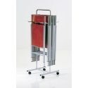 Set 6 sedie pieghevoli in metallo e plastica Sooner