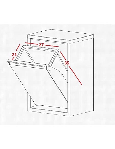 Mobile raccolta differenziata interni ed esterni Dermot 3 Mobile raccolta differenziata interni ed esterni Dermot 3