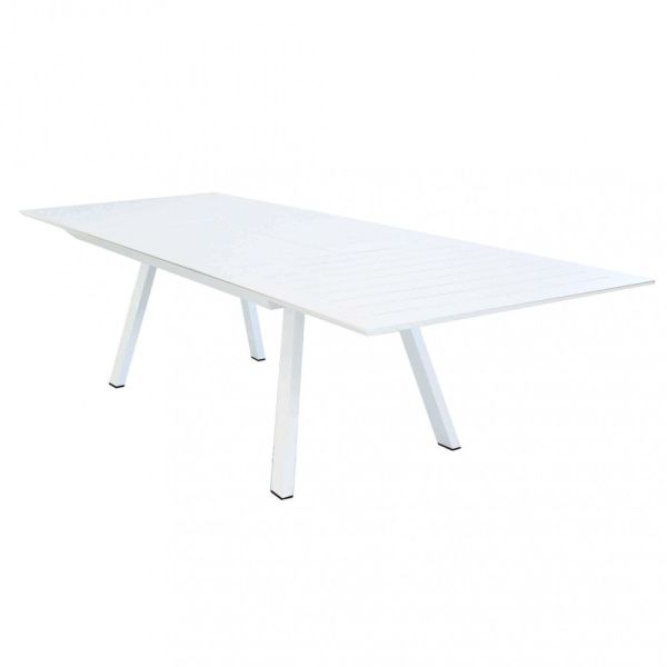 Tavolo da giardino allungabile L200/300 x P110 cm Limoges Bianco