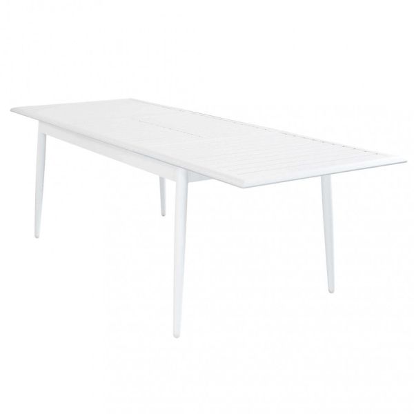 Tavolo da esterno allungabile design moderno Rouen Bianco