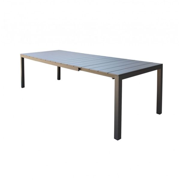 Tavolo da giardino allungabile in alluminio Orleans 150 Taupe
