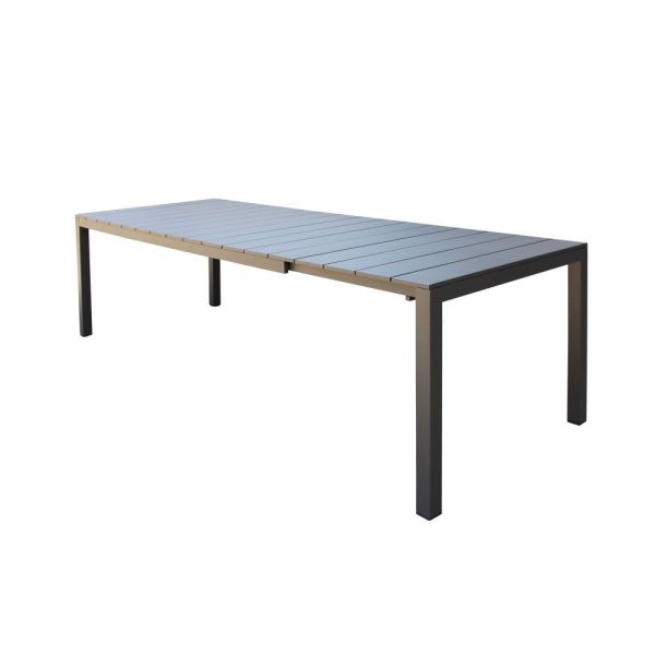Tavolo da giardino allungabile in alluminio Orleans 200 Taupe