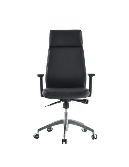 Sedia da ufficio direzionale in metallo e simil-pelle Justin Sedia da ufficio direzionale in metallo e simil-pelle Justin