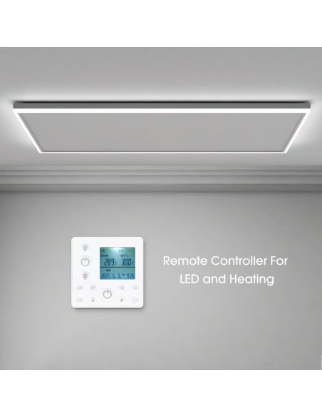 Pannello radiante ad infrarossi da soffitto con illuminazione Crystal Cielo