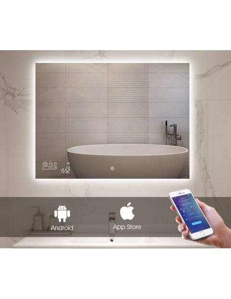 Specchio da parete radiante ad infrarossi Crystal