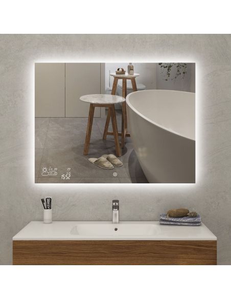 Specchio da parete radiante ad infrarossi Crystal