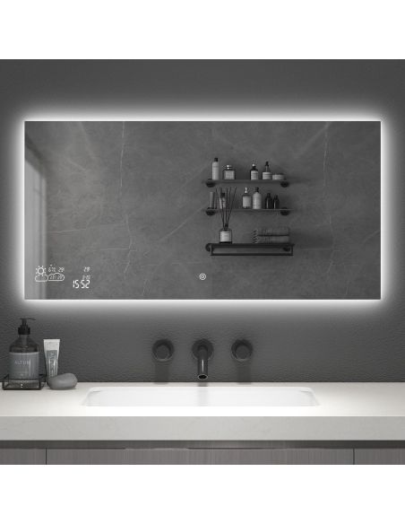 Specchio da parete radiante ad infrarossi Crystal