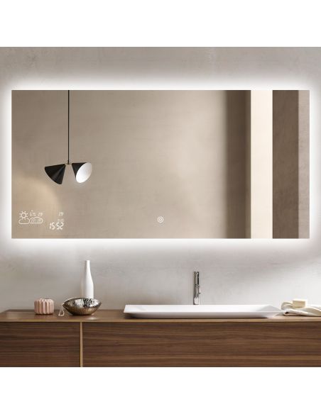 Specchio da parete radiante ad infrarossi Crystal