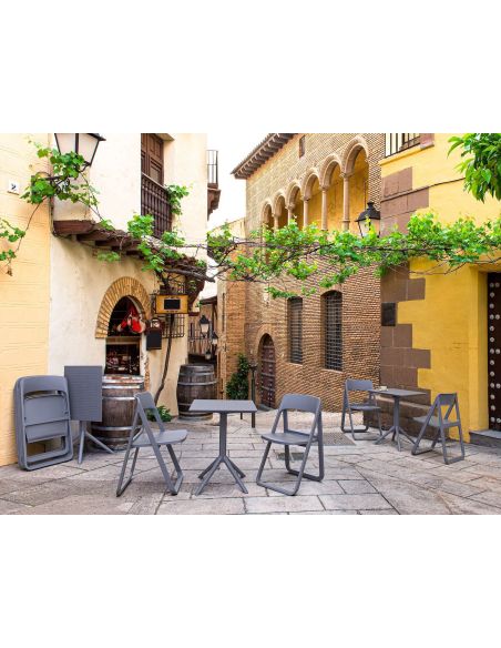 Set 4 sedie pieghevoli salvaspazio Dean