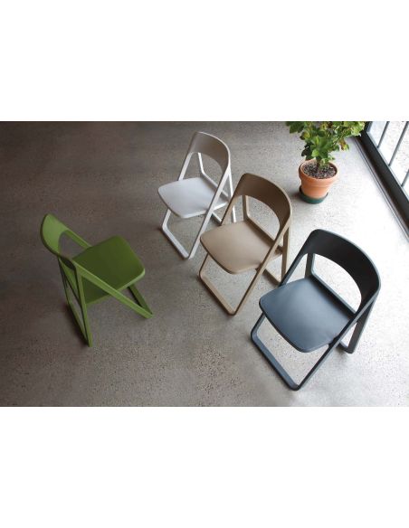 Set 4 sedie pieghevoli salvaspazio Dean