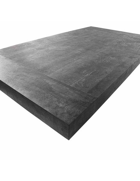 Tavolo da pranzo allungabile in acciaio e nobilitato Kenton Classic