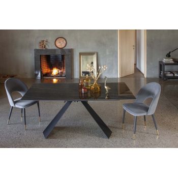 Tavolo da pranzo con piano in ceramica Kenton Rectangular 2
