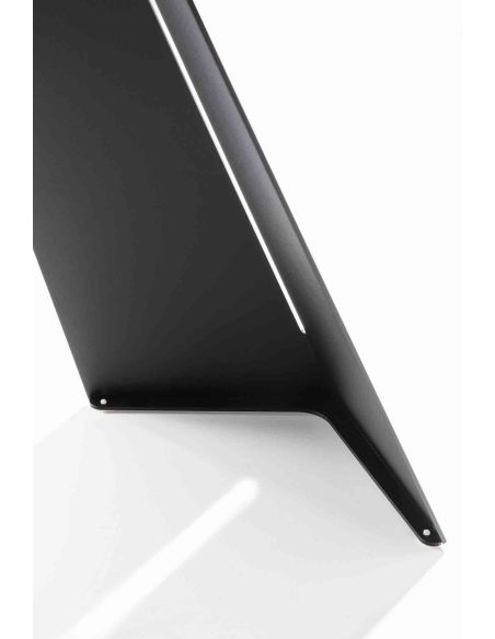 Tavolo da cucina allungabile in acciaio e nobilitato Damon Small