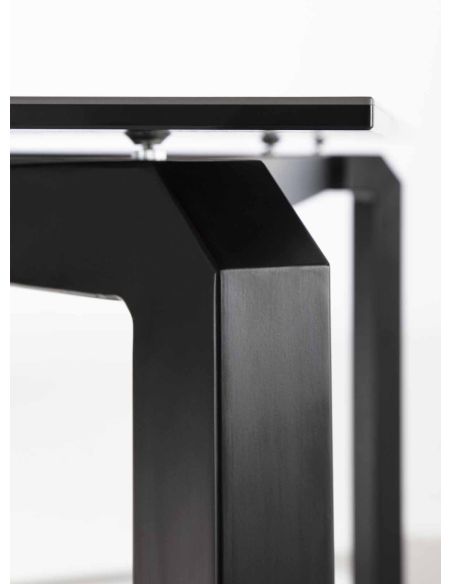 Tavolo allungabile in acciaio e vetro-ceramica Deric Tavolo allungabile in acciaio e vetro-ceramica Deric