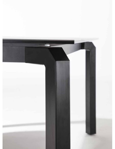 Tavolo allungabile in acciaio e vetro-ceramica Deric Tavolo allungabile in acciaio e vetro-ceramica Deric