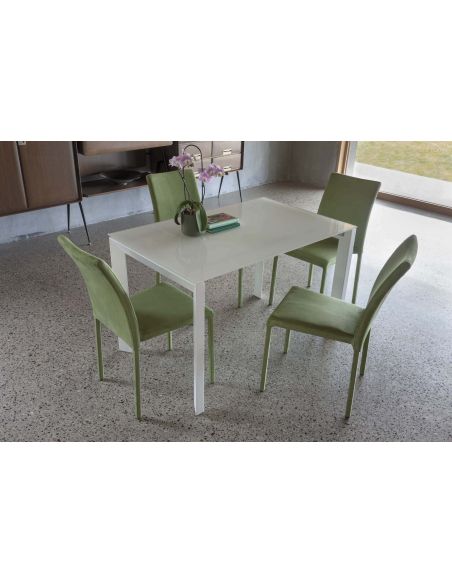 Tavolo da cucina allungabile in vetro Devis Vetro