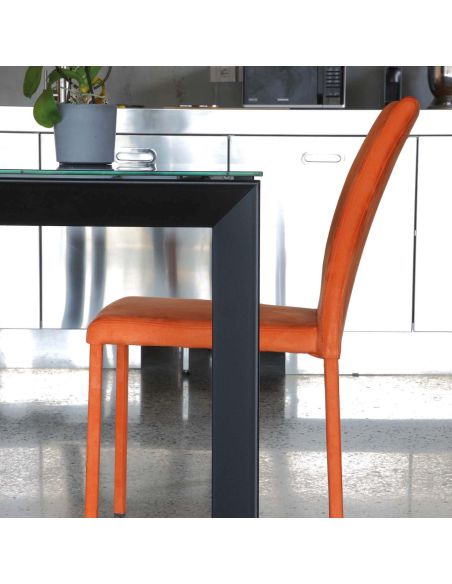 Tavolo da cucina allungabile in vetro Devis Vetro