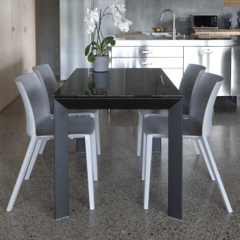 Tavolo da cucina allungabile in vetro Devis Vetro 2