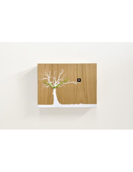 Orologio a cucu design in legno con sensore di luce Cucuruku Orologio a cucu design in legno con sensore di luce Cucuruku