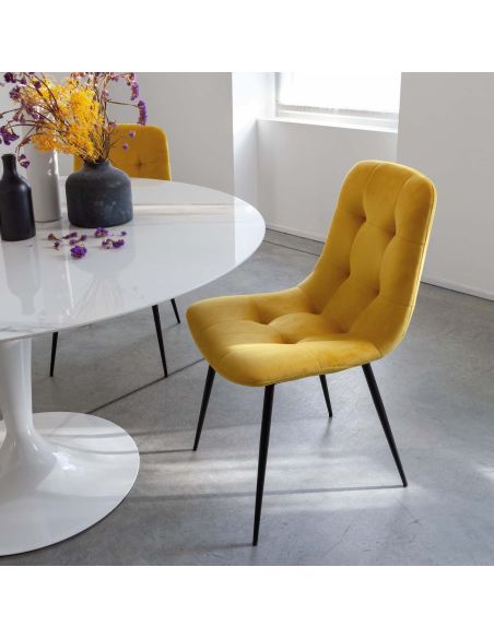 Tavolo rotondo in acciaio e ceramica Sulevi Ceramico