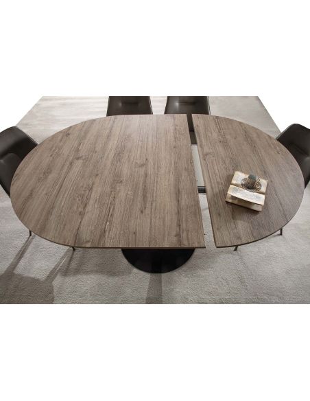 Tavolo da pranzo rotondo fisso o allungabile Sulevi Oak Tavolo da pranzo rotondo fisso o allungabile Sulevi Oak