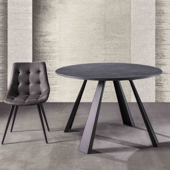Tavolo rotondo allungabile design moderno Adam 2