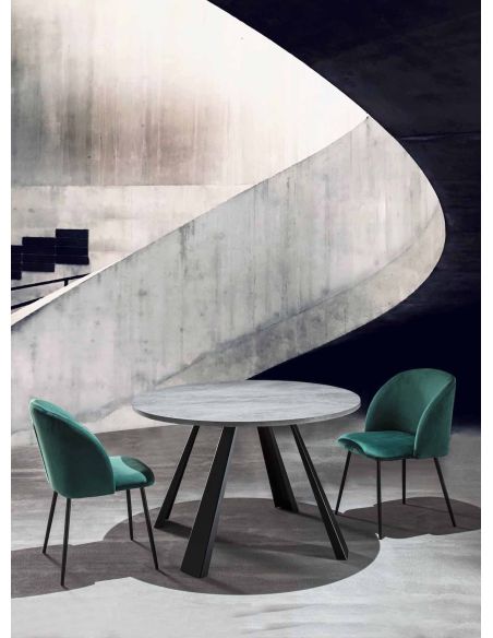 Tavolo rotondo allungabile design moderno Adam Tavolo rotondo allungabile design moderno Adam