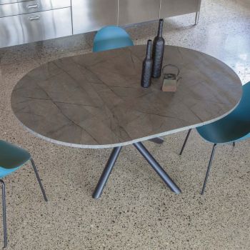Tavolo rotondo allungabile design moderno Adam 2