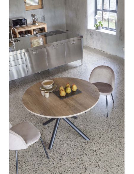 Tavolo rotondo allungabile design moderno Adam