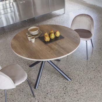 Tavolo rotondo allungabile design moderno Adam