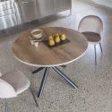 Tavolo rotondo allungabile design moderno Adam