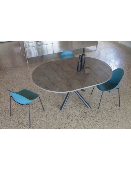 Tavolo rotondo allungabile design moderno Adam