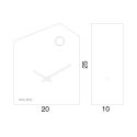 Orologio cucu design moderno in legno nero o bianco Cucu_chic