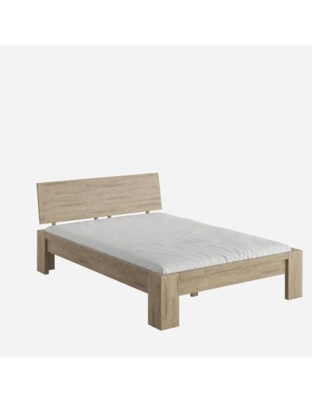Letto matrimoniale Oregon in rovere rustico 180 x 200