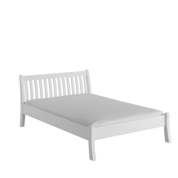 Letto alla francese Alabama in legno massiccio 140 x 200 - pino bianco